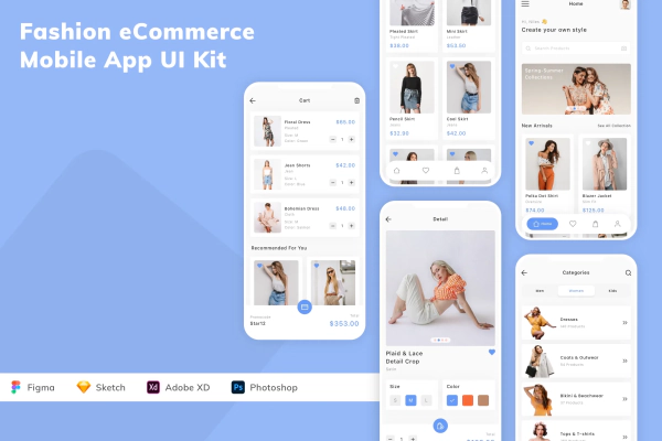 Fashion eCommerce Mobile App UI Kit
