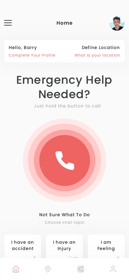 Emergency & SOS Call App UI Kit - Screenshot 1