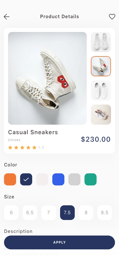Shoes Shop Mobile App UI Kit - Screenshot 5
