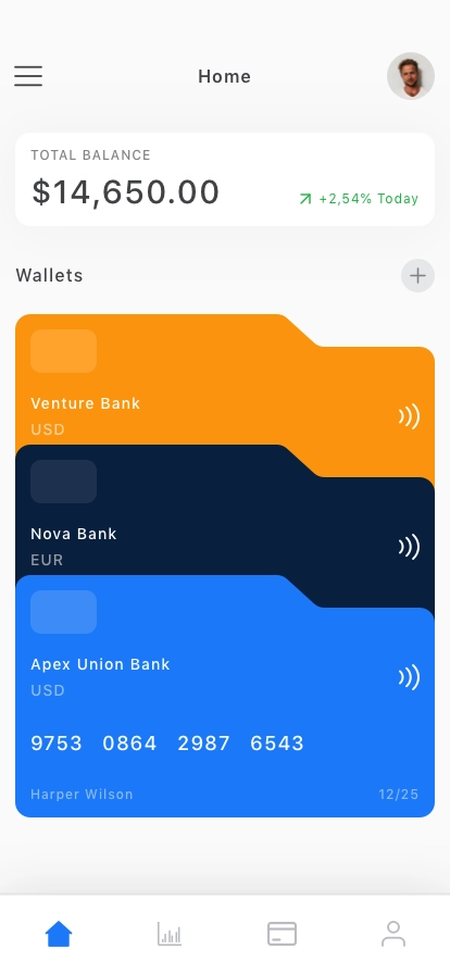 Personal Banking Mobile App UI Kit - Screenshot 1