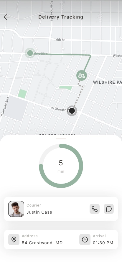 Food Delivery Mobile App UI Kit - Screenshot 4