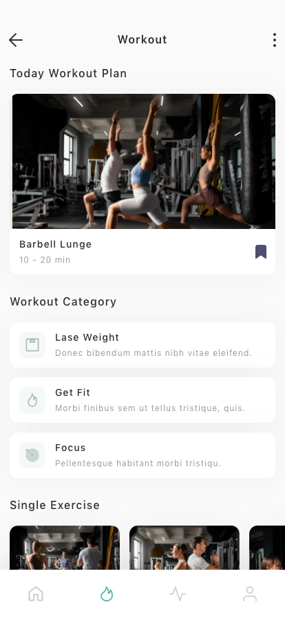 Fitness Mobile App UI Kit - Screenshot 3