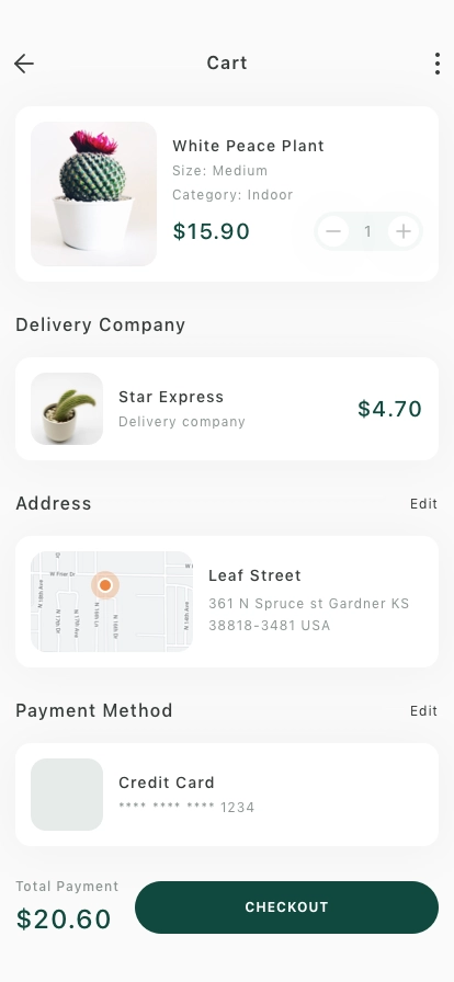 Plant Shop Mobile App UI Kit - Screenshot 5