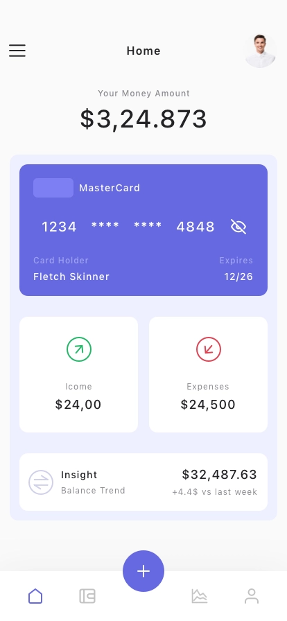 Money Management App UI Kit - Screenshot 1