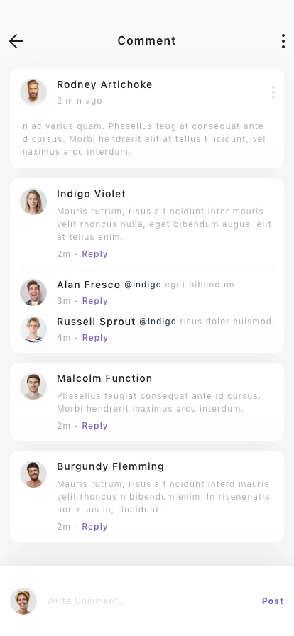 Student Network Mobile App UI Kit for Figma, Sketch & XD | UIworkshop