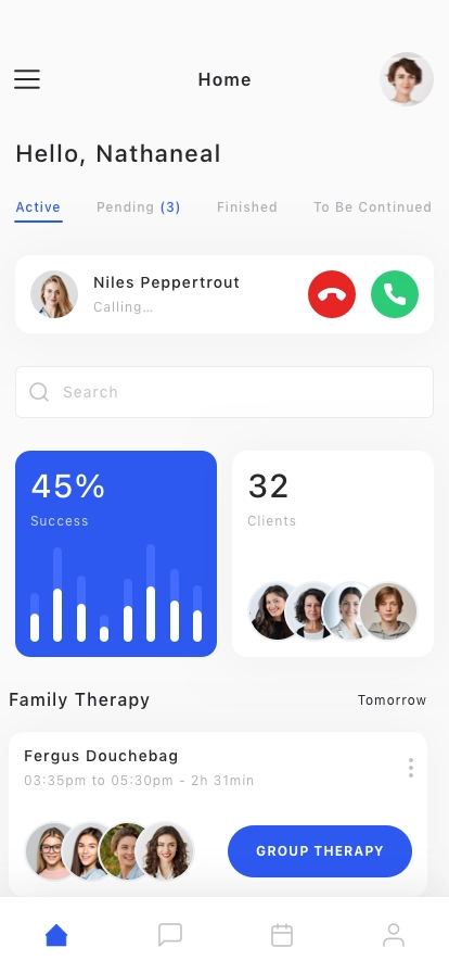 Audio & Voice Meeting Mobile App UI Kit - Screenshot 1