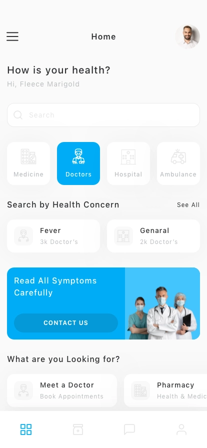 Medical Help Mobile App UI Kit - Screenshot 1