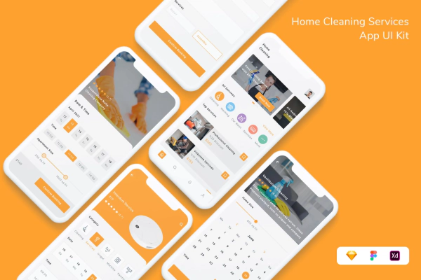 Home Cleaning Services App UI Kit