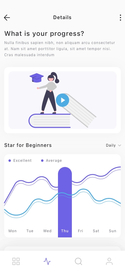 E-Learning Mobile App UI Kit - Screenshot 4