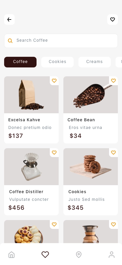Coffee House Mobile App UI Kit - Screenshot 3