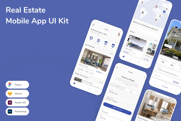 Real Estate Mobile App UI Kit