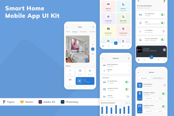 Smart Home Mobile App UI Kit