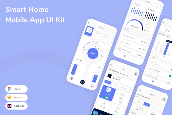 Smart Home Mobile App UI Kit